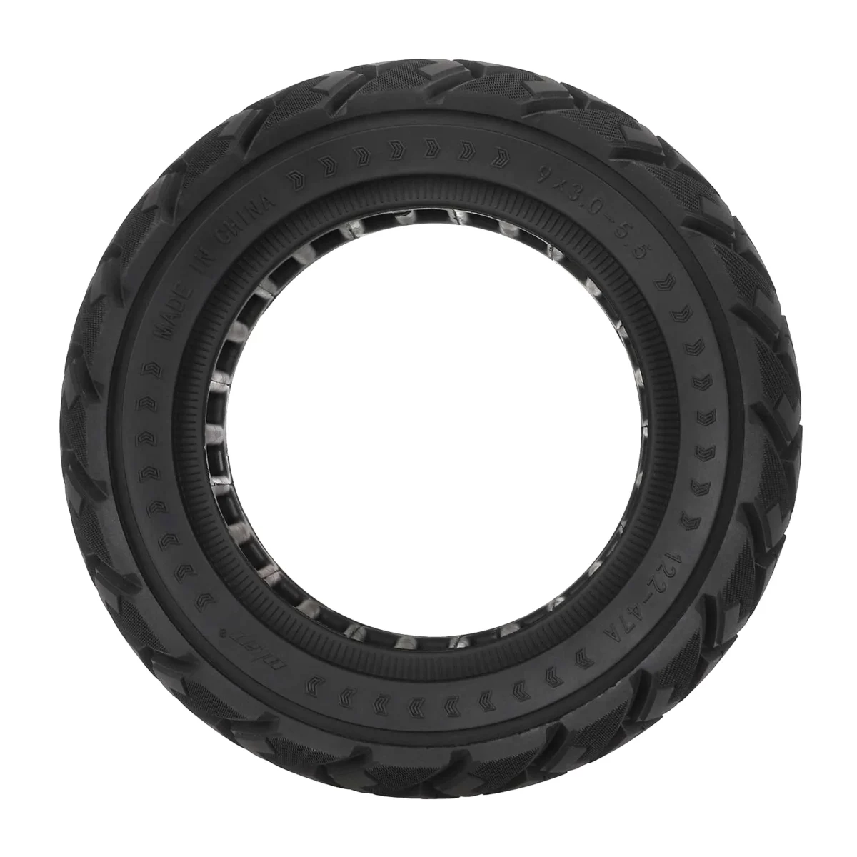 Neumático sólido todoterreno Ulip 9*3.0-5.5 con diseño de diamante negro - Imagen 4