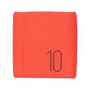 Batería externa ROMOSS CT10 de 10 000 mAh con funda protectora de silicona roja