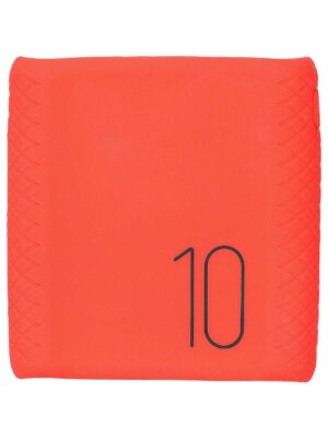 Batería externa ROMOSS CT10 de 10 000 mAh con funda protectora de silicona roja