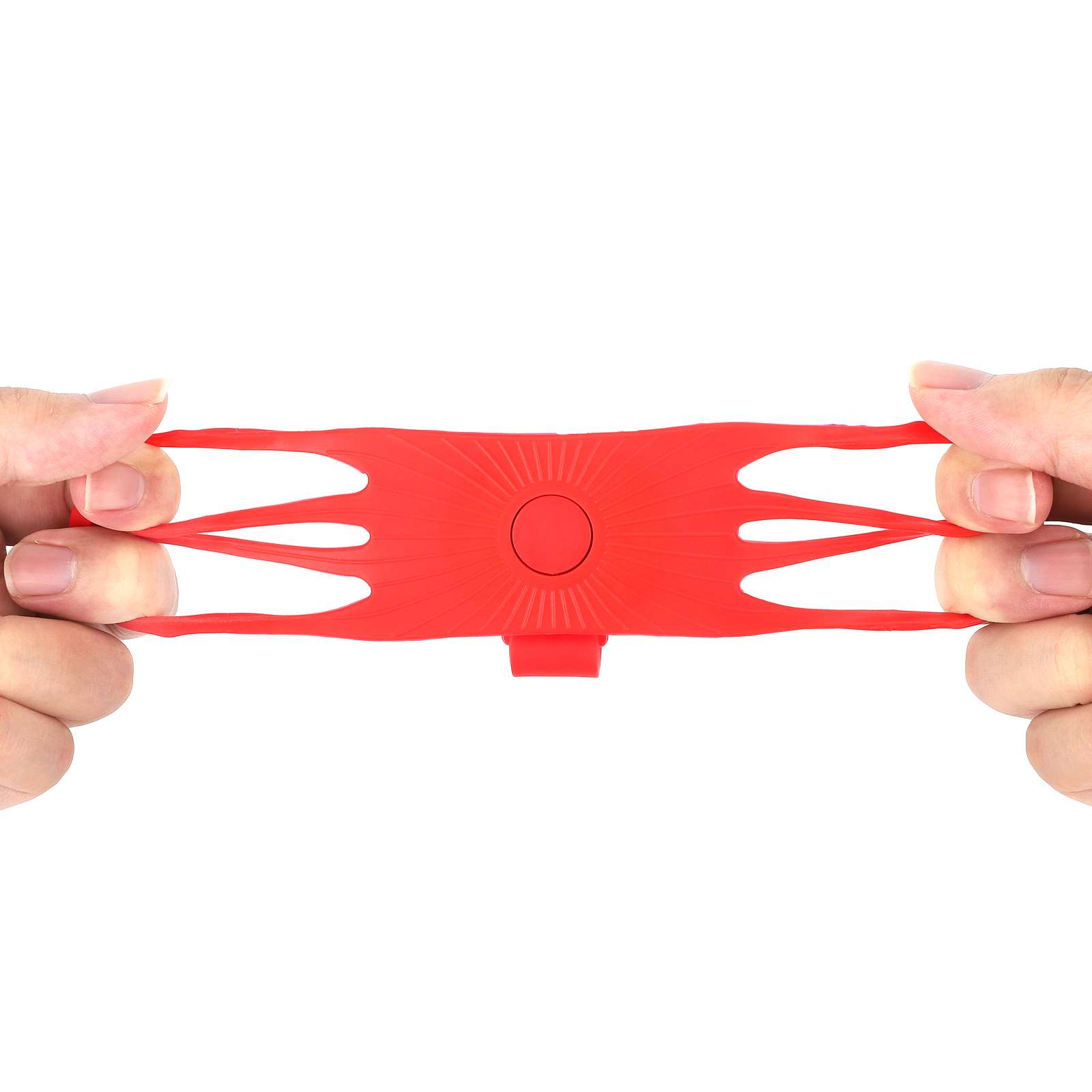 Soporte para teléfono móvil de silicona multifunción rojo - Imagen 6