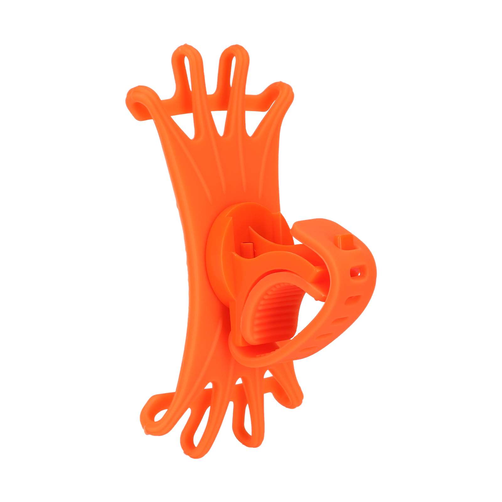 Soporte para teléfono de silicona multifuncional naranja - Imagen 2