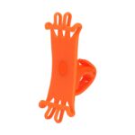 Soporte para teléfono de silicona multifuncional naranja