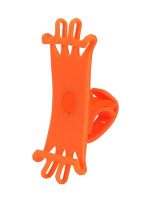 Soporte para teléfono de silicona multifuncional naranja