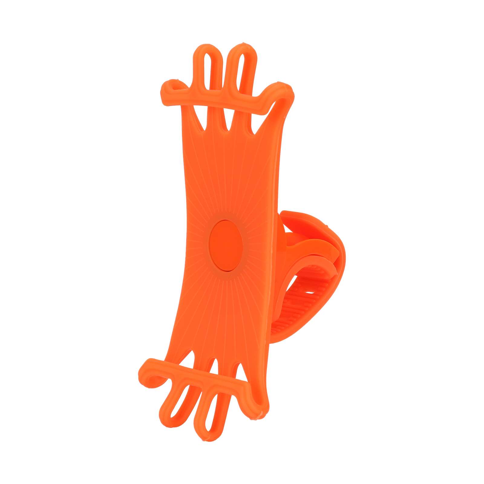 Soporte para teléfono de silicona multifuncional naranja