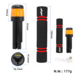 Juego de extensores de agarre Ulip con carga USB y luz para scooters Xiaomi y ES (BBO) - Imagen 2