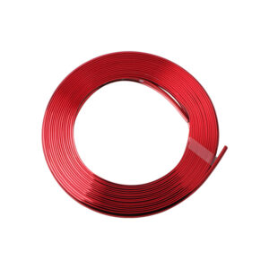 Tira anticolisión roja galvanizada de 8M