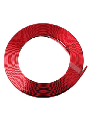 Tira anticolisión roja galvanizada de 8M