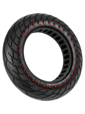 Neumático sólido con orificio de punto rojo de 10 x 2,5 (ranura para tarjeta de 37 mm)
