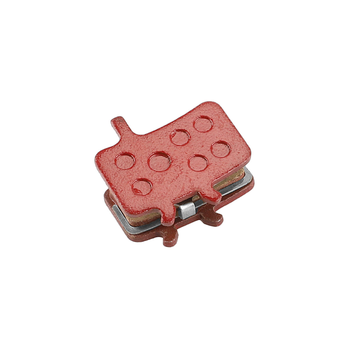 Pastillas de freno semimetálicas rectangulares rojas T1 - Imagen 4