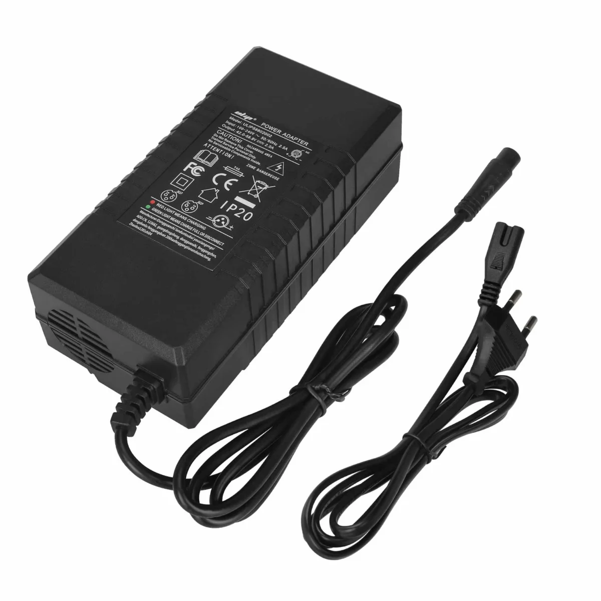 Cargador Ulip 58,8 V 2 A con conector LP16-3P pequeño (enchufe UE) - Imagen 3