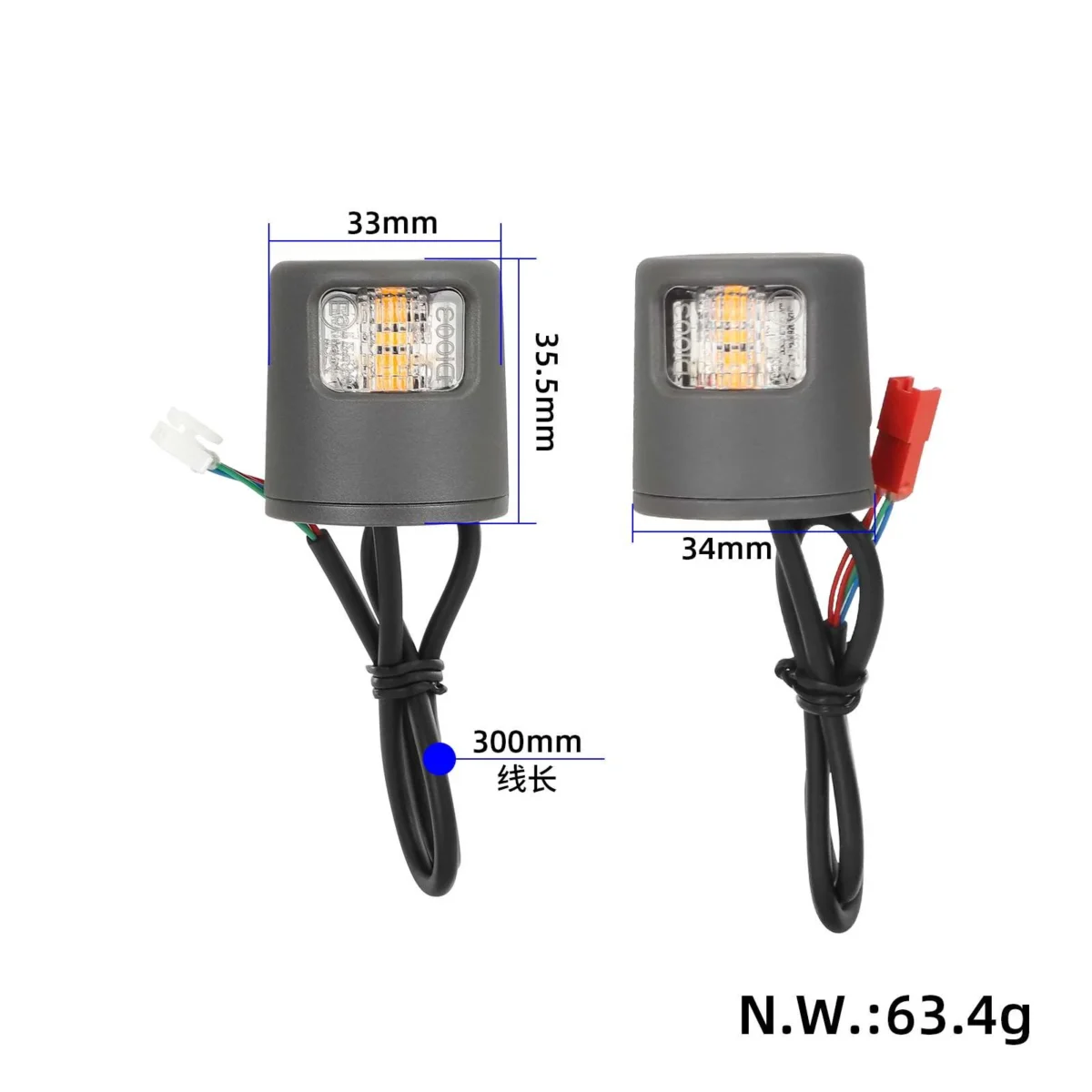 1 juego de luces de giro originales para patinete Xiaomi 4 Lite (2.ª generación)/Xiaomi 5 Plus - Imagen 6