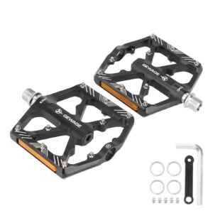 Pedal antideslizante hueco de aleación de aluminio negro