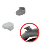 Funda de silicona gris para el gancho del guardabarros trasero del patinete M365 - Imagen 2