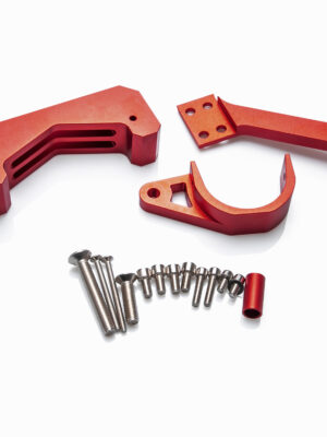 Kit de soporte de montaje del amortiguador de dirección red Zero 10X