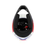 Casco todoterreno blanco, azul y rojo talla L - Imagen 5