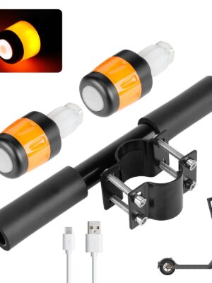 Manillar infantil Ulip con luz Ulip negra y naranja para patinetes de la serie F de Xiaomi/Ninebot