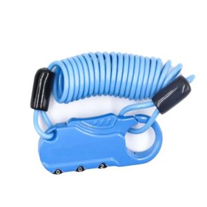 Candado con contraseña azul de 3 palabras para casco