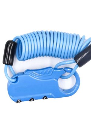 Candado con contraseña azul de 3 palabras para casco