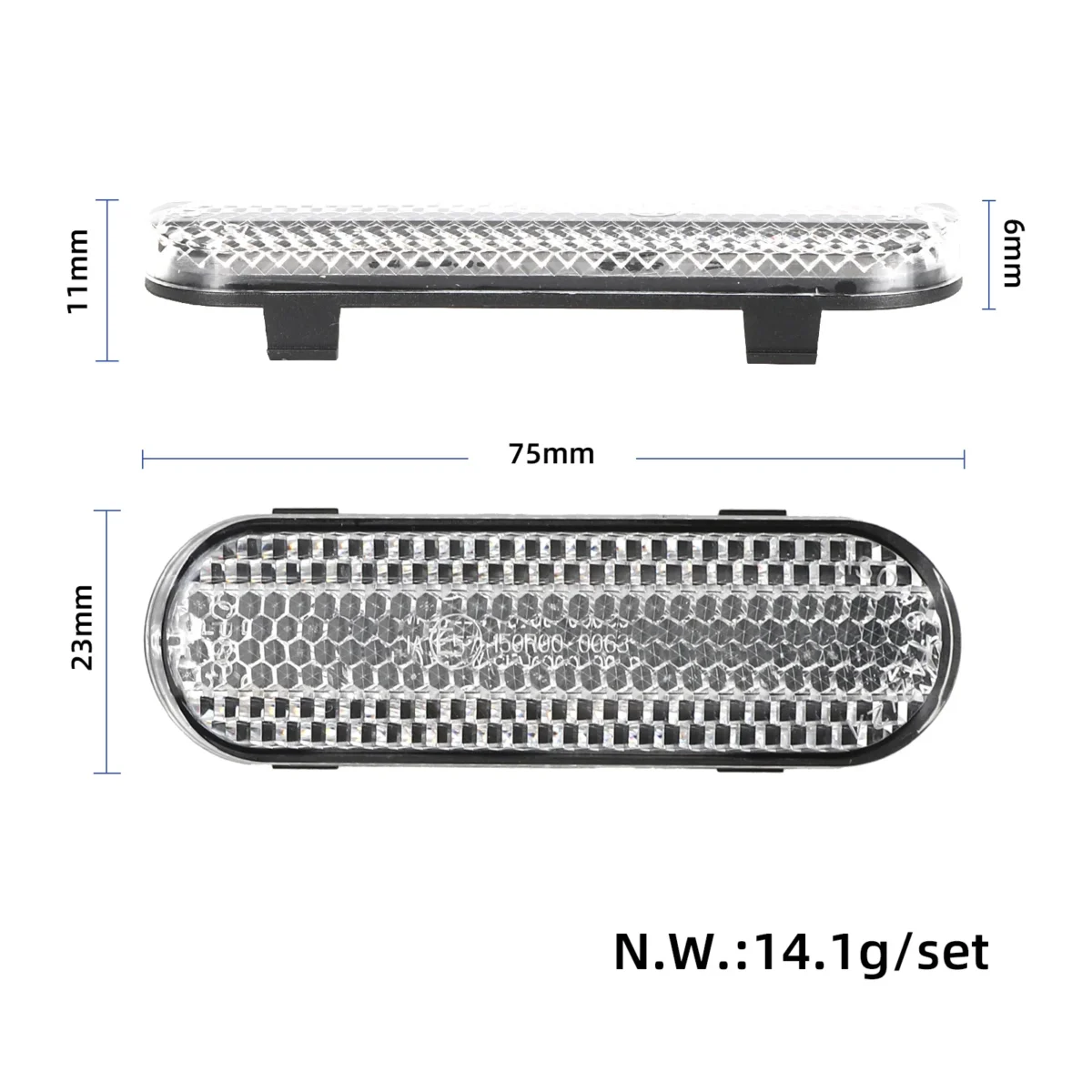Bloques reflectantes plateados delanteros para Xiaomi 5 Plus (2 piezas) - Imagen 2