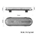 Bloques reflectantes plateados delanteros para Xiaomi 5 Plus (2 piezas) - Imagen 2
