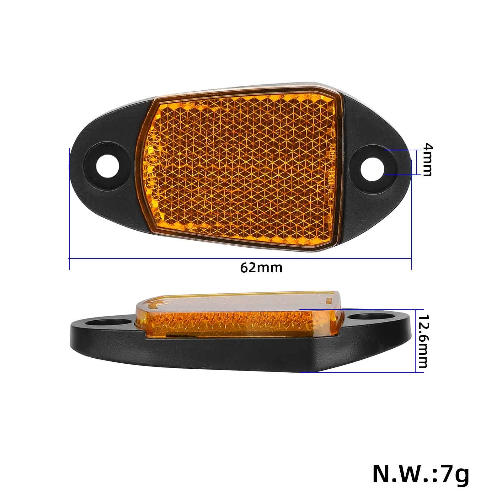 Par de láminas reflectantes amarillas izquierda y derecha para scooter Ninebot MAX G2 - Imagen 2