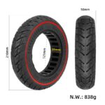 Neumático sólido Ulip 8.5*2(50-134) con círculo rojo para scooters VSETT 9 y 9+ / ZERO 8/9 / Inokim Light 2 - Imagen 2