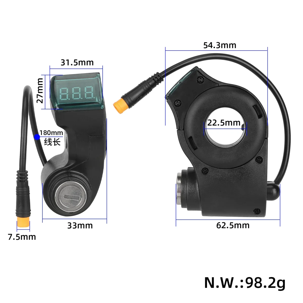 Cerradura de puerta eléctrica con cabezal macho impermeable - Imagen 2