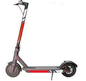 Adhesivo para la carrocería del patinete Xiaomi de color rojo plateado