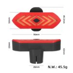 Luz trasera y guardabarros con intermitente Ulip y control remoto recargable para scooter Max G30D - Imagen 2