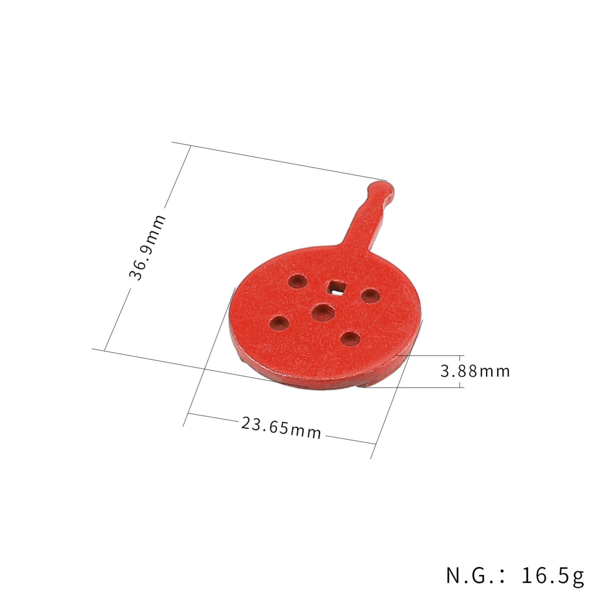 Pastillas de freno semimetálicas rojas SRAM AVID BB5 - Imagen 2