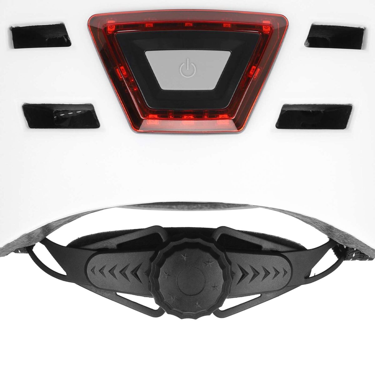 Casco blanco talla M con luz - Imagen 5