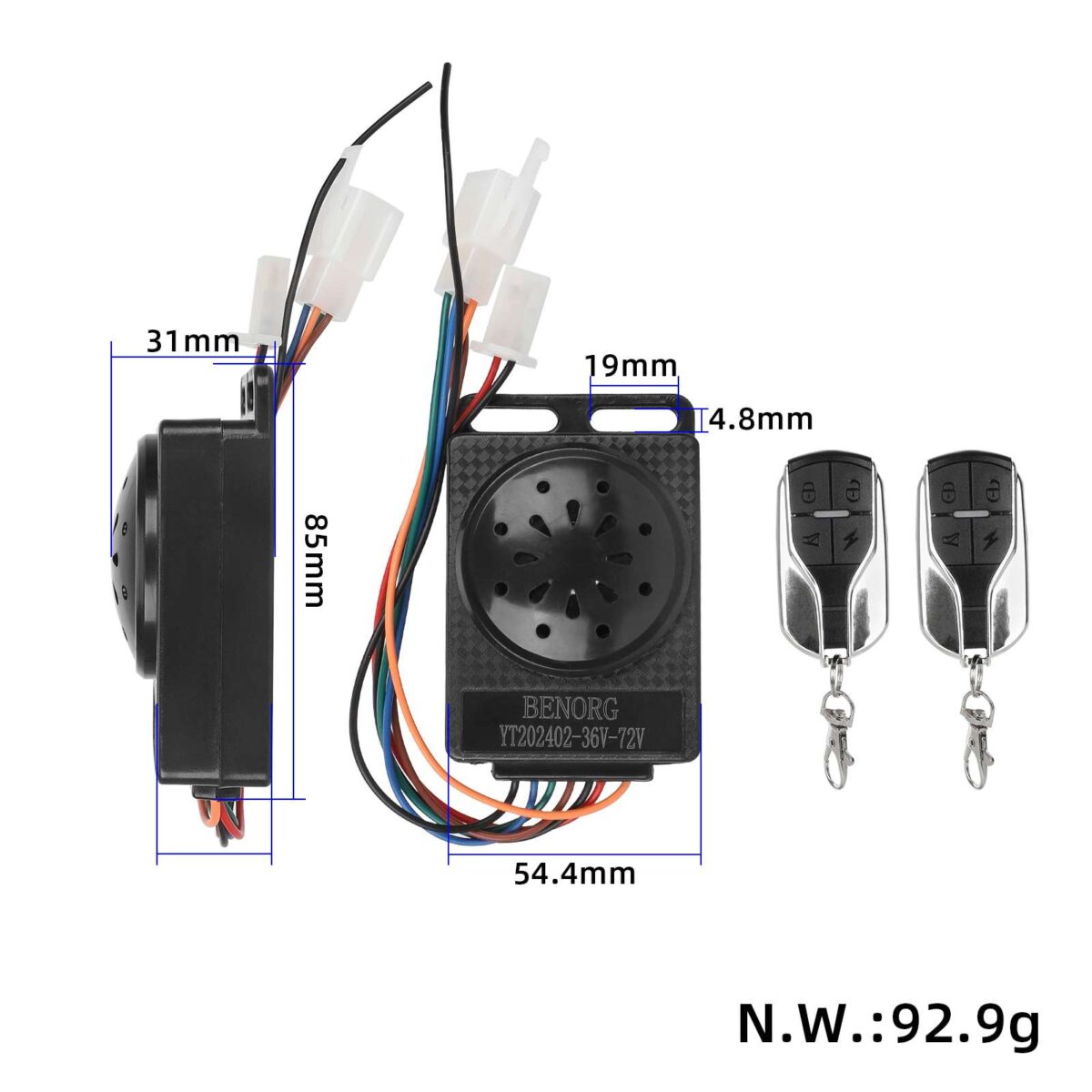 Alarma antirrobo modelo Martha batería de litio 36V-72V - Imagen 6