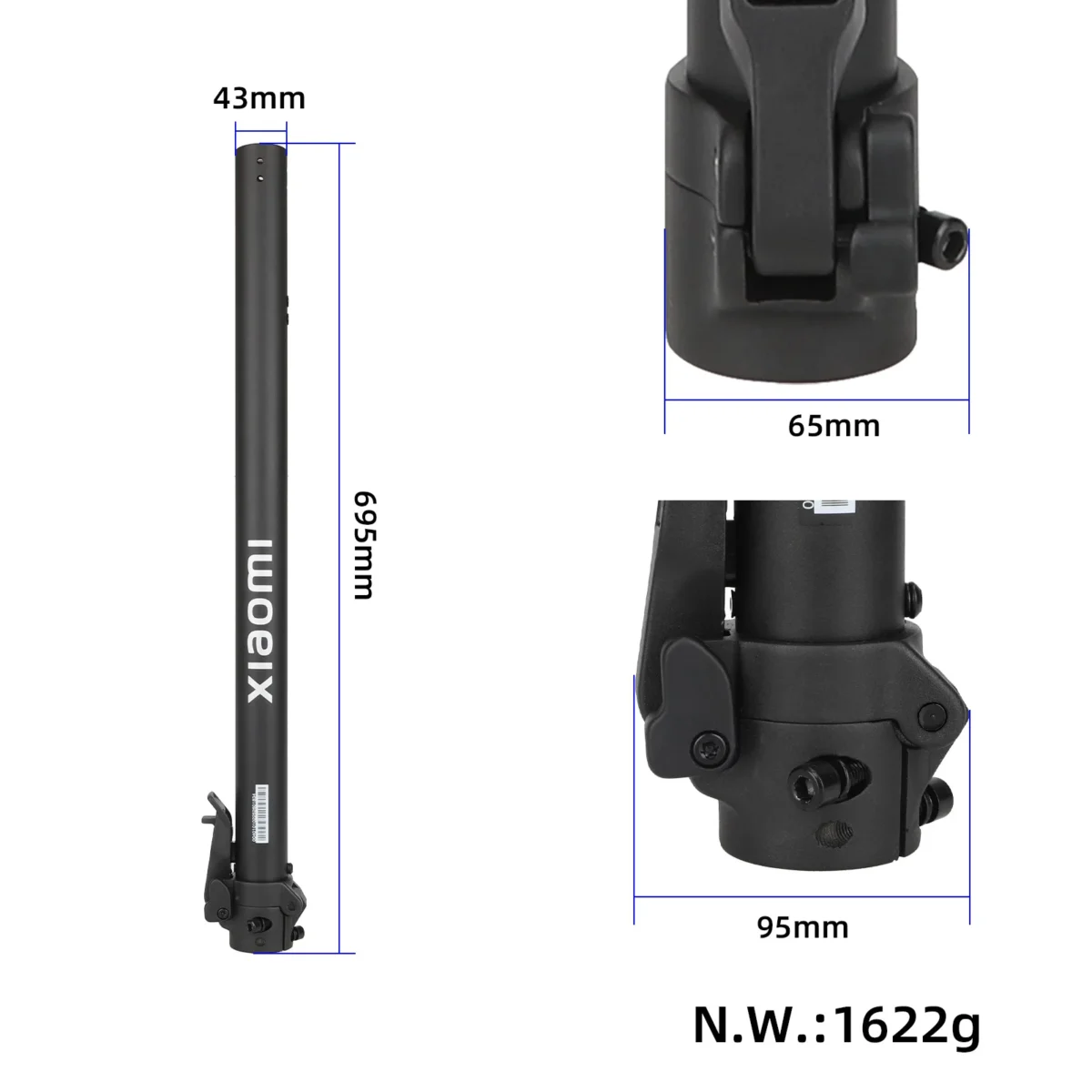 Mástil plegable frontal original con base para Xiaomi 5 Plus - Imagen 2