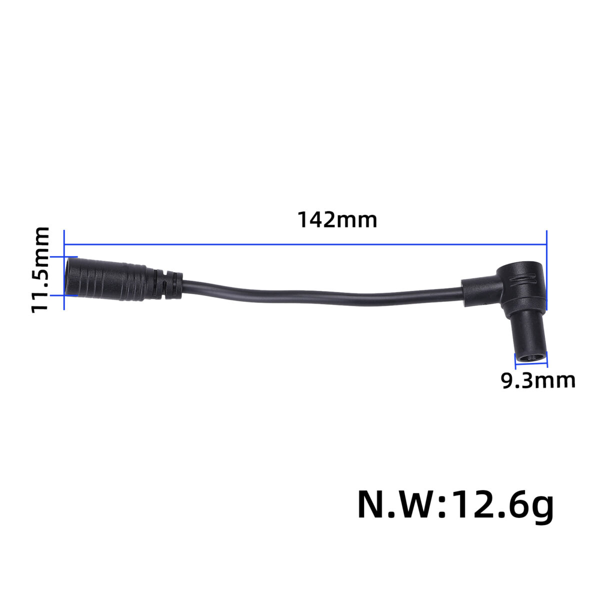 Cable de conversión DC2.1 a conector de cola hueca - Imagen 5