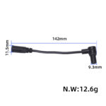 Cable de conversión DC2.1 a conector de cola hueca - Imagen 5