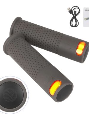 Mango gris oscuro, lector de huellas y juego de luces (sin mando a distancia)