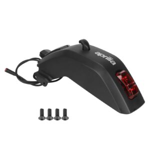 Kit de guardabarros trasero original Aprilia eSR1 negro con luz trasera + cubierta decorativa delantera + gancho + tornillos