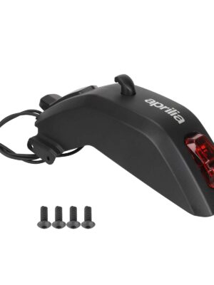 Kit de guardabarros trasero original Aprilia eSR1 negro con luz trasera + cubierta decorativa delantera + gancho + tornillos