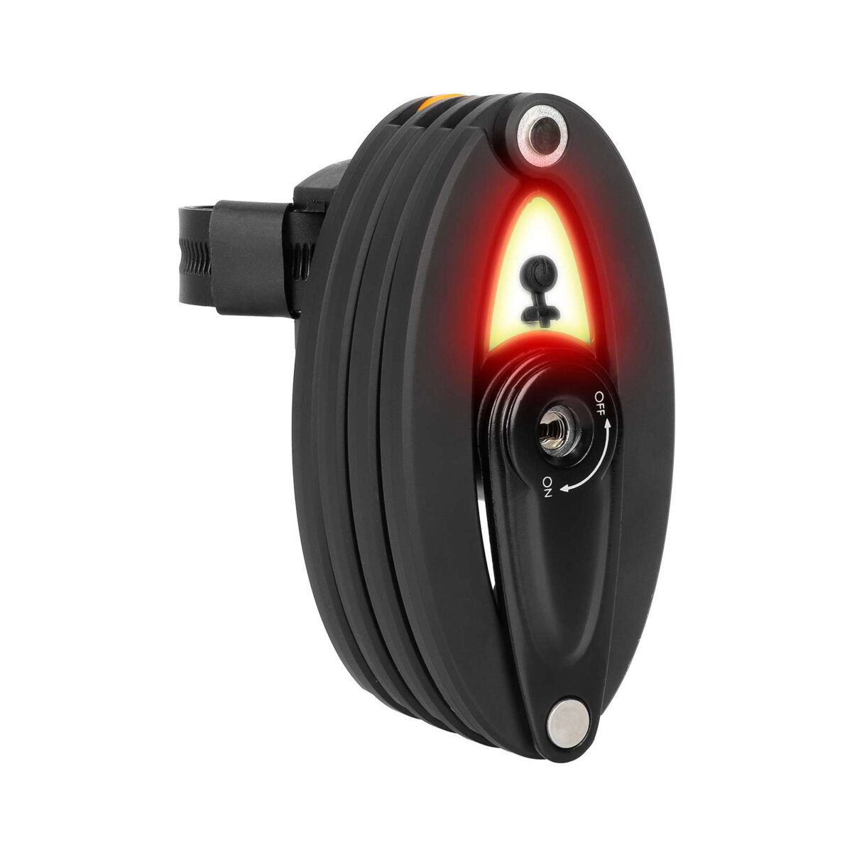 Candado de bicicleta plegable con luz trasera - Imagen 5