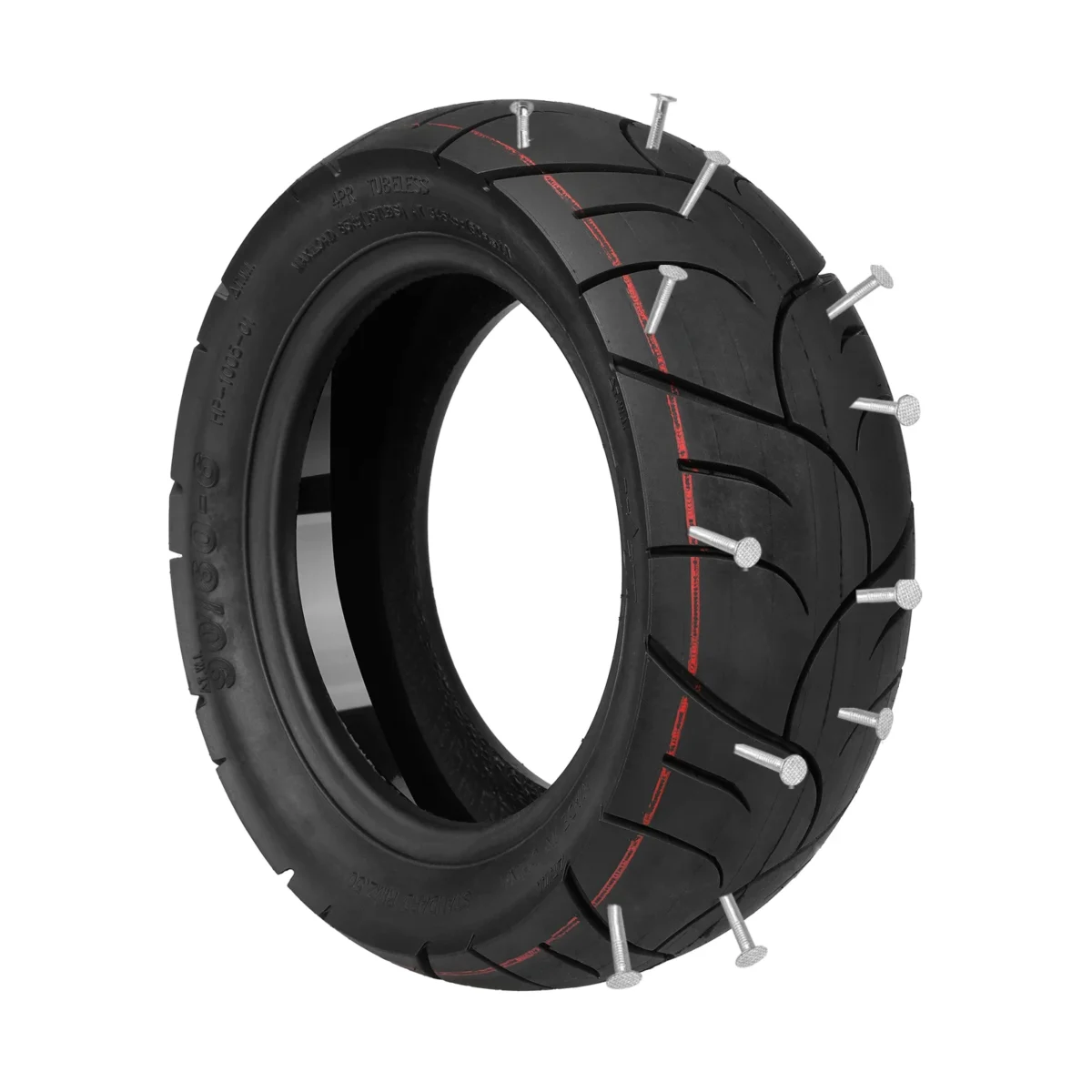 Neumático sin cámara Ulip 90/60-6 autoreparable para carretera urbana con gel - Imagen 6