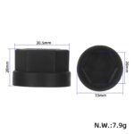 Tuerca negra para la cubierta de plástico del eje del balancín para patinetes Kukirin G3 Pro/G2 Master/G4Max - Imagen 2