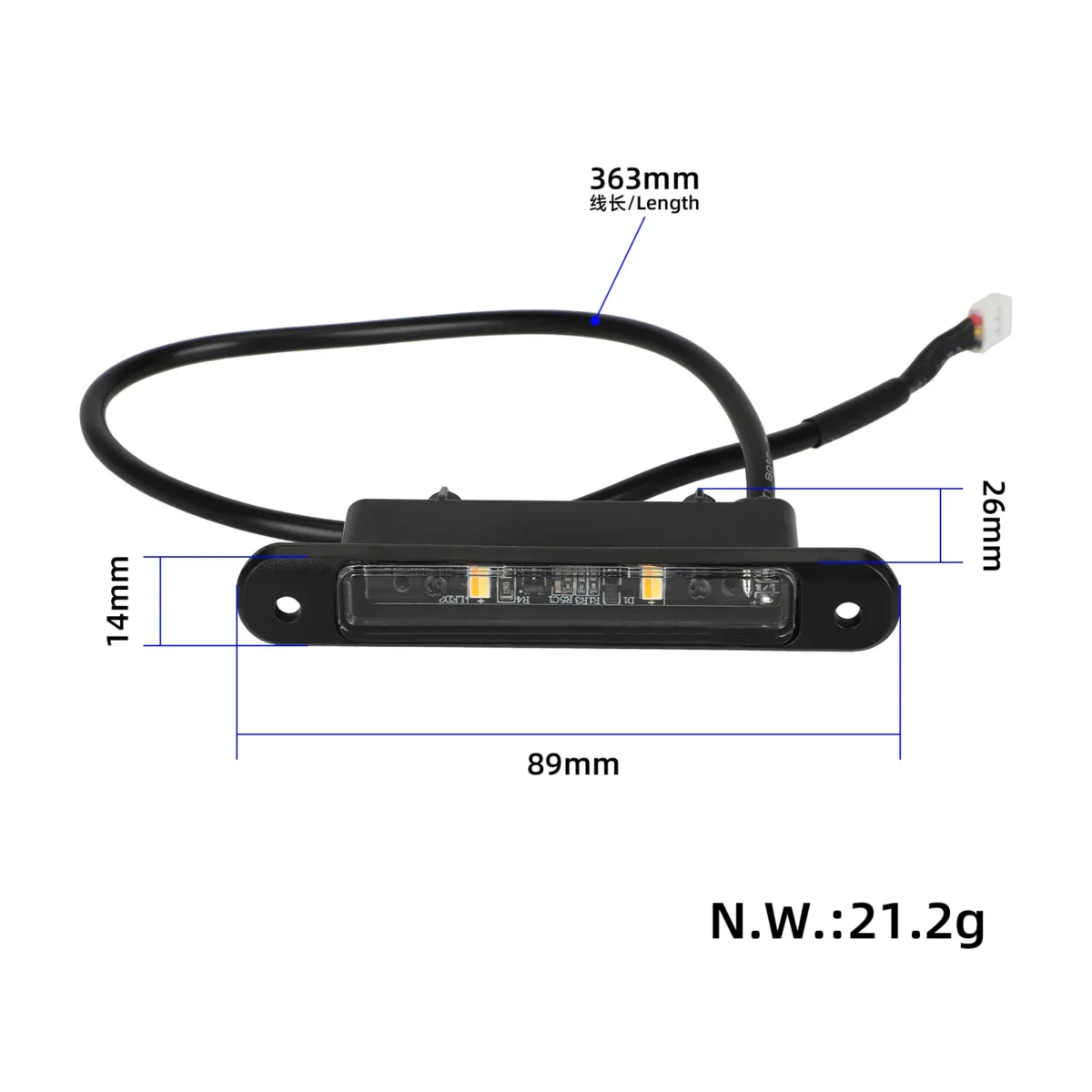 Luz ambiental izquierda del chasis original del Segway Ninebot MAX G3 - Imagen 2