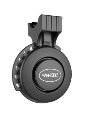 Timbre de bicicleta TWOOC negro de 120 dB con carga USB