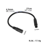 Cable adaptador de DC2.1 a cabezal CQ - Imagen 2