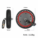 Motor Pro de 36 V y 350 W, 8,5 pulgadas, con neumático sólido poroso de 8 1/2 x 2 pulgadas (para scooter Pro) - Imagen 2