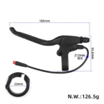 Maneta de freno izquierdo con sensor y conector impermeable para patinete SmartGyro - Imagen 2