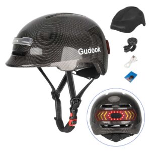 Casco con luz de voz Z005 negro brillante