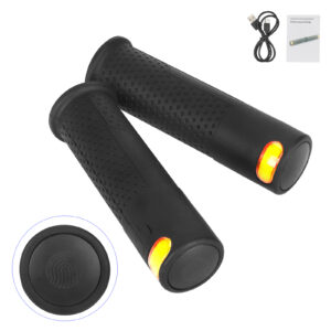 Cubierta de agarre de manillar negra para luz de señal de giro para scooters Xiaomi/Ninebot con ranura