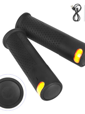 Cubierta de agarre de manillar negra para luz de señal de giro para scooters Xiaomi/Ninebot con ranura