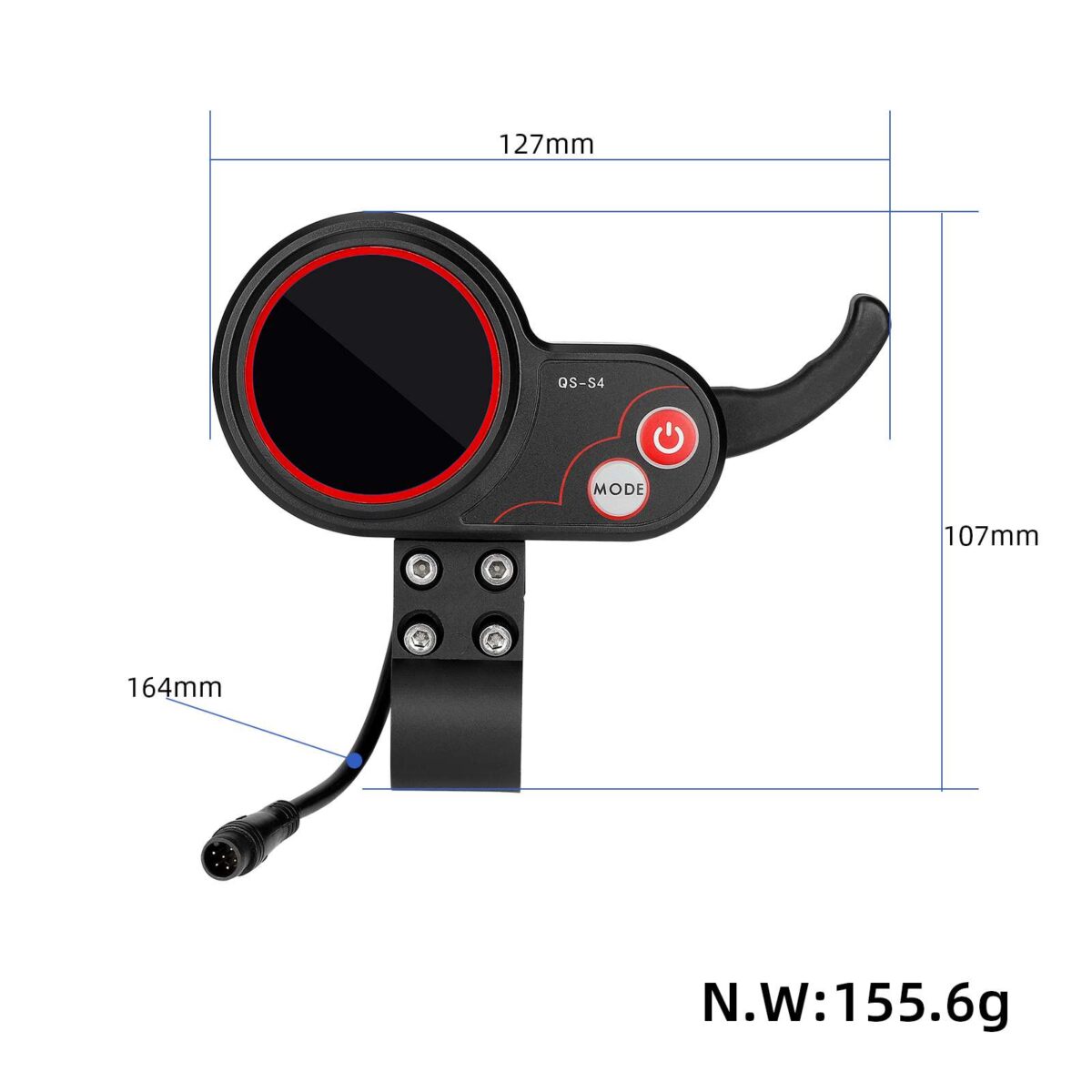 Pantalla de seis pines QS-S4 de 36 V-72 V para scooter ZERO 8 9 10 8X 10X 11X - Imagen 2